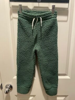 Baby GAP Sherpa Joggers in Forest Green NWT